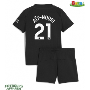 Manchester City Rayan Ait-Nouri #21 Bortaställ Barn 2025-26 Kortärmad (+ Korta byxor)